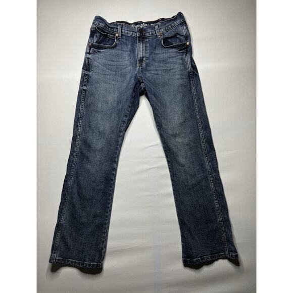 Wrangler Retro Men's Relaxed Fit Bootcut Blue Denim Jeans - Size 30x28.5 - Picture 1 of 7